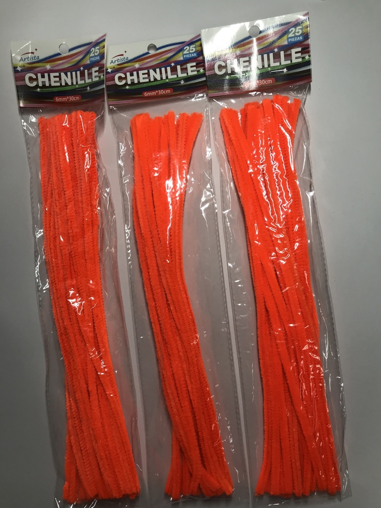 38-AS0692-OR LIMPIA PIPAS 25PCS 30CM NARANJA