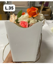 CAJA TIPO CESTA BLANCA