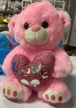 O3W628 PELUCHE OSOC/ CORAZON 30CM