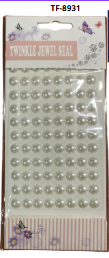 STICKER DE PIEDRA REDONDA MED. CLEAR