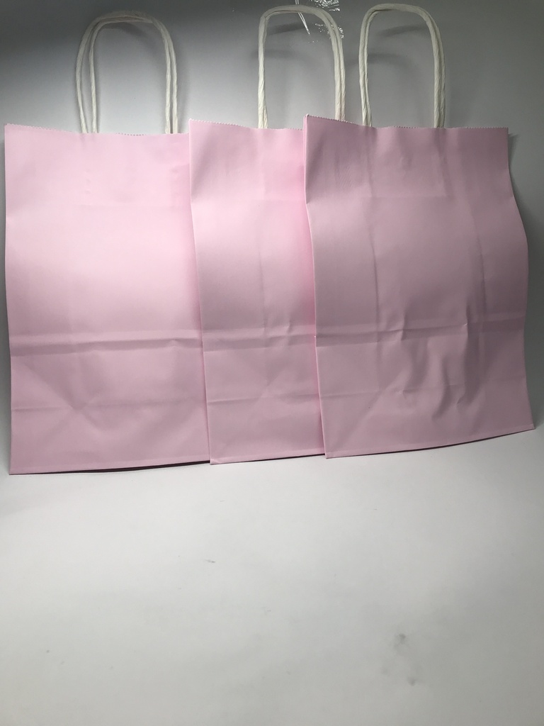 TF-8016 BOLSA KRAFT "S" ROSA PASTEL PAQ.12