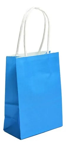 TF-8026 TF-8033 BOLSA KRAFT "M" AZUL MARINO