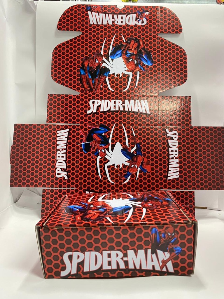 CAJA CORRUGADA DE PERSONAJES ARAÑA