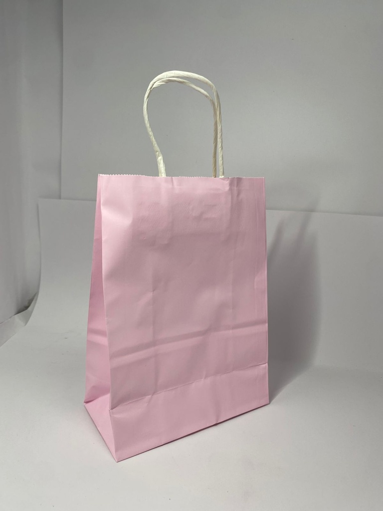 BOLSA KRAFT "M" ROSADO PASTEL