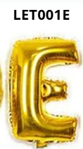 GLOBO LETRA E 16 PULGADAS DORADO