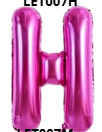 GLOBO LETRA H 16 PULGADAS ROSADO
