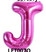 GLOBO LETRA J 16 PULGADAS ROSADO
