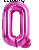 GLOBO LETRA Q 16 PULGADAS ROSADO