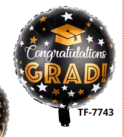 GLOBO GRADUACION NEGRO