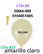 Globos Pastel 50 piezas/bolsa 5"