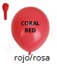 Globos Latex 50 piezas/bolsa 12" rojo coral
