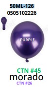 Globos Metalicos 50 piezas/bolsa 10"