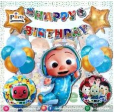 SET DE GLOBOS 22 PIEZAS COCOMELON