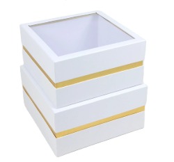 Caja Blanca con Dorado
