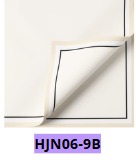 Papel coreano con borde 57X57CM 20 PLIEGOS BLANCO