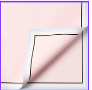 Papel coreano con borde 57X57CM 20 PLIEGOS ROSA NUDE