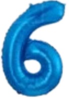 Globos Azúl Números de 16 pulgadas