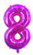 Globos Números de 16 pulgadas