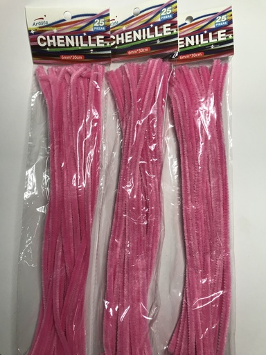 [38-AS0692-LRR] 38-AS0692-PK LIMPIA PIPAS 25PCS 30CM ROSA