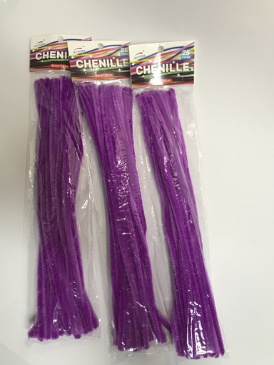 [38-AS0692-PP] 38-AS0692-PP LIMPIA PIPAS 25PCS 30CM MORADO