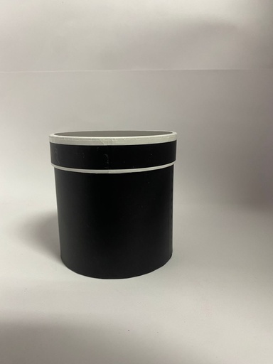 [O3U1275] CAJA CILINDRICA NEGRA
