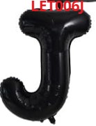 [LET006J] GLOBO LETRA J 16 PULGADAS NEGRO