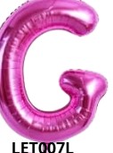 [LET007G] GLOBO LETRA G 16 PULGADAS ROSADO