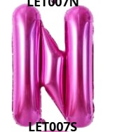 [LET007O] GLOBO LETRA O 16 PULGADAS ROSADO