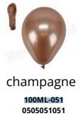 [100ML-051] Globos Metalicos 100 piezas/bolsa 5"