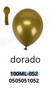 [100ML-052] Globos Metalicos 100 piezas/bolsa 5"