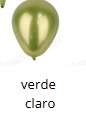 [100ML-114] Globos Metalicos 100 piezas/bolsa 10"