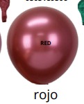 [10ML-306] Globos Metalicos 50 piezas/bolsa 18"