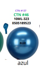 [10ML-323] Globos Metalicos 50 piezas/bolsa 18"
