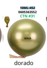[10ML-452] Globos Metalicos 10 piezas/bolsa 36"