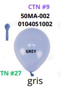 [50MA-002] Globos Pastel 50 piezas/bolsa 5"