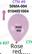 [50MA-004] Globos Pastel 50 piezas/bolsa 5"
