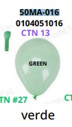 [50MA-016] Globos Pastel 50 piezas/bolsa 5"