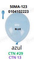 [50MA-123] Globos Pastel 50 piezas/bolsa 9"