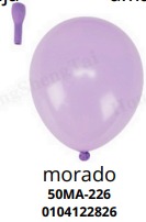 [50MA-226] Globos Pastel 50 piezas/bolsa 12"