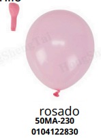 [50MA-230] Globos Pastel 50 piezas/bolsa 12"