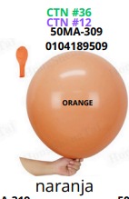 [50MA-309] Globos Pastel 50 piezas/bolsa 18"