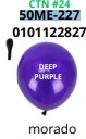 [50ME-227] Globos Latex 50 piezas/bolsa 12"