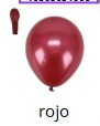 [50ML-006] Globos Metalicos 50 piezas/bolsa 5"