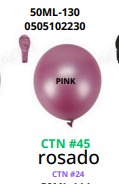 [50ML-130] Globos Metalicos 50 piezas/bolsa 10"