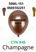 [50ML-151] Globos Metalicos 50 piezas/bolsa 10"