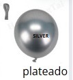 [50ML-253] Globos Metalicos 50 piezas/bolsa 12" PLATA