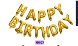 [79107] Globos Letras HAPPY BIRTHDAY 16 pulgadas