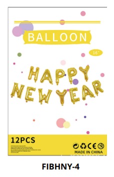 [FIBHNY-4] Globos Letras Happy New Year 16 Pulgadas