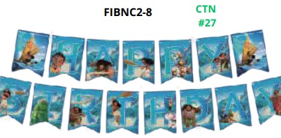 [FIBNC2-8] Banners de Cumpleaños 1 pieza