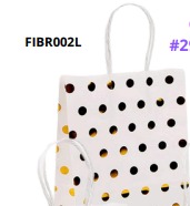 [FIBR002L] BOLSAS DE REGALO KRAFT MEDIANAS 20 PIEZAS/BOLSA 27x21x11cm
